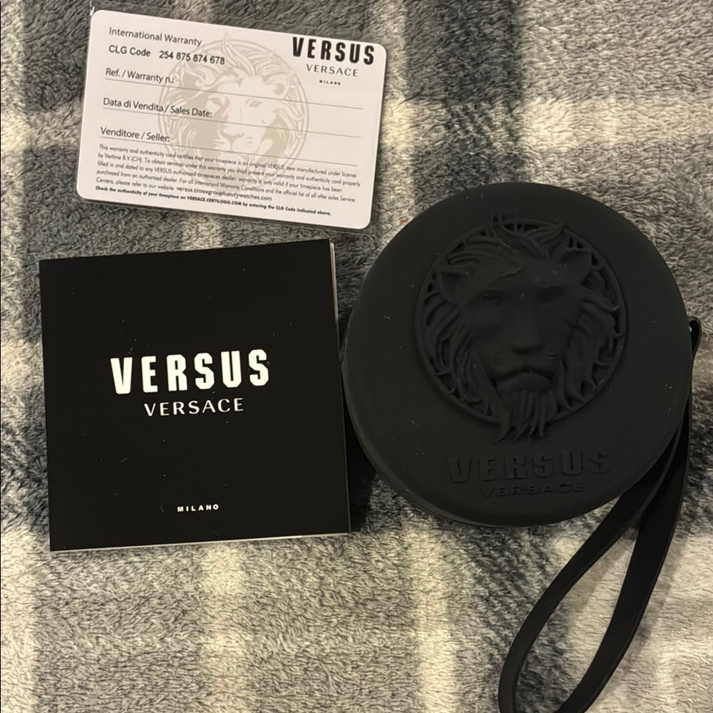 Versus Versace Black Watch with Iconic Medusa Design
NEVER WORN